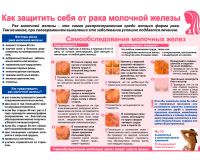 Плакат Как защитить себя от рака молочной железы