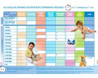 Плакат Календарь профилактических прививок ребенка